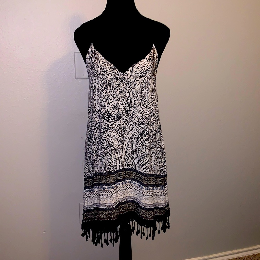 Boho accent dress L